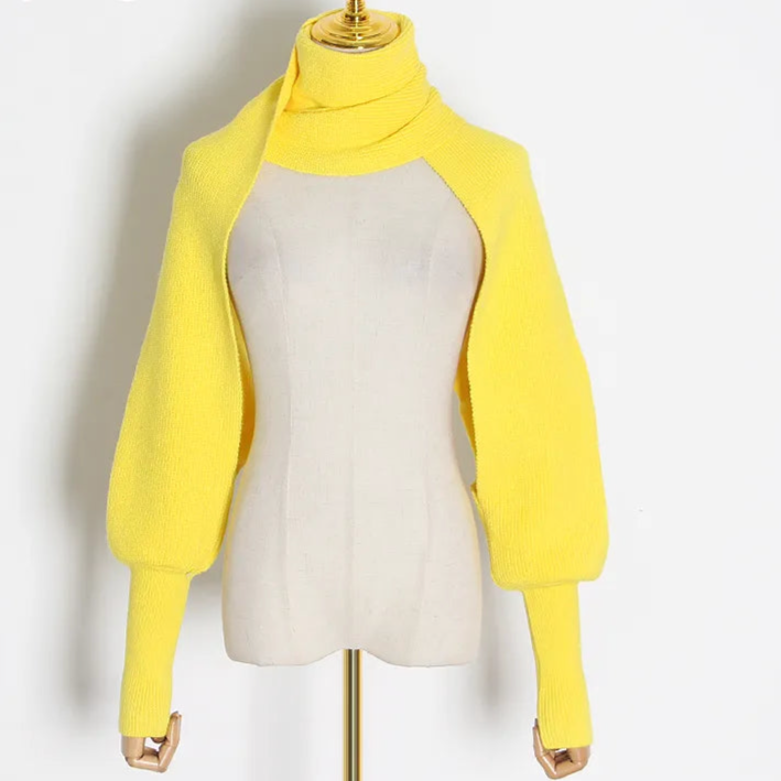 Long Sleeve Turtleneck Scarf