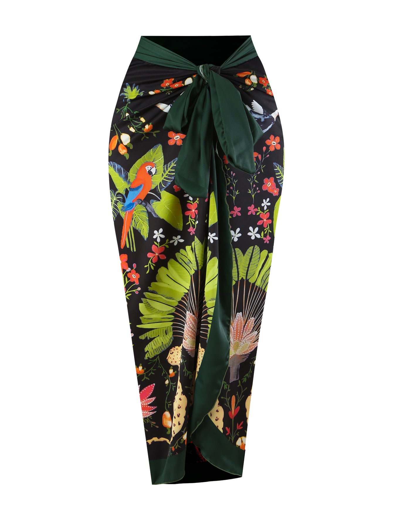 One Piece Women Printed Swimsuit with Covering
