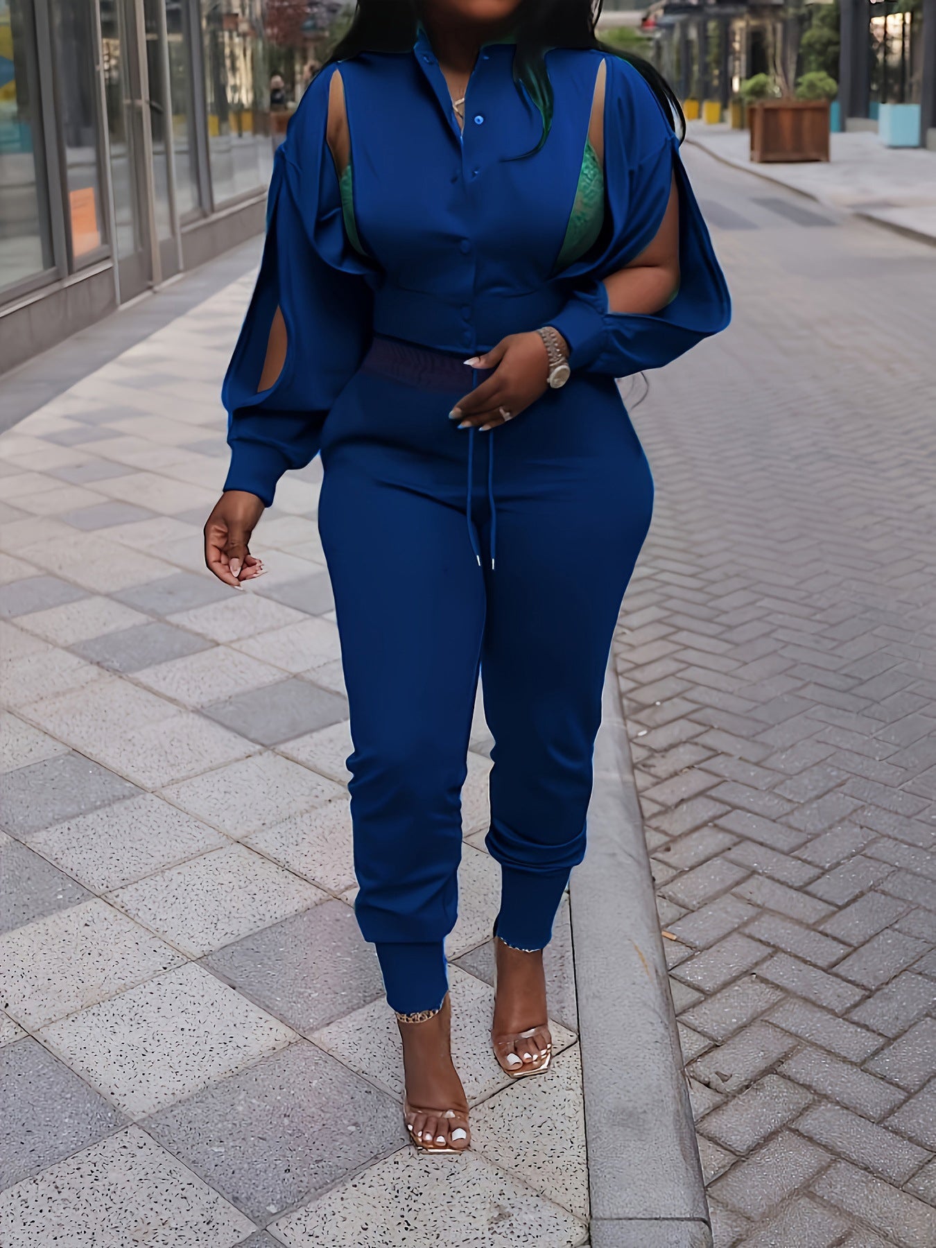 Ripped Women's Clothing Fashion Suit