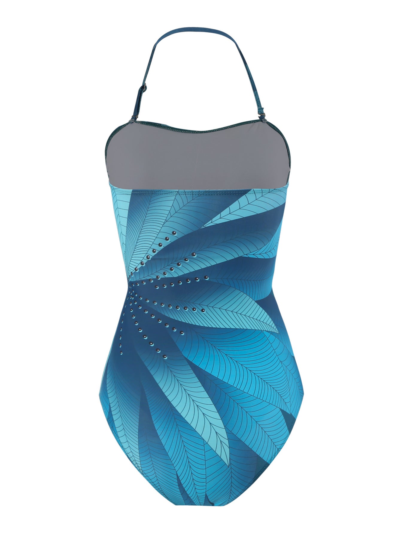 Ocean color French One Piece Two Piece Set Swimsuit