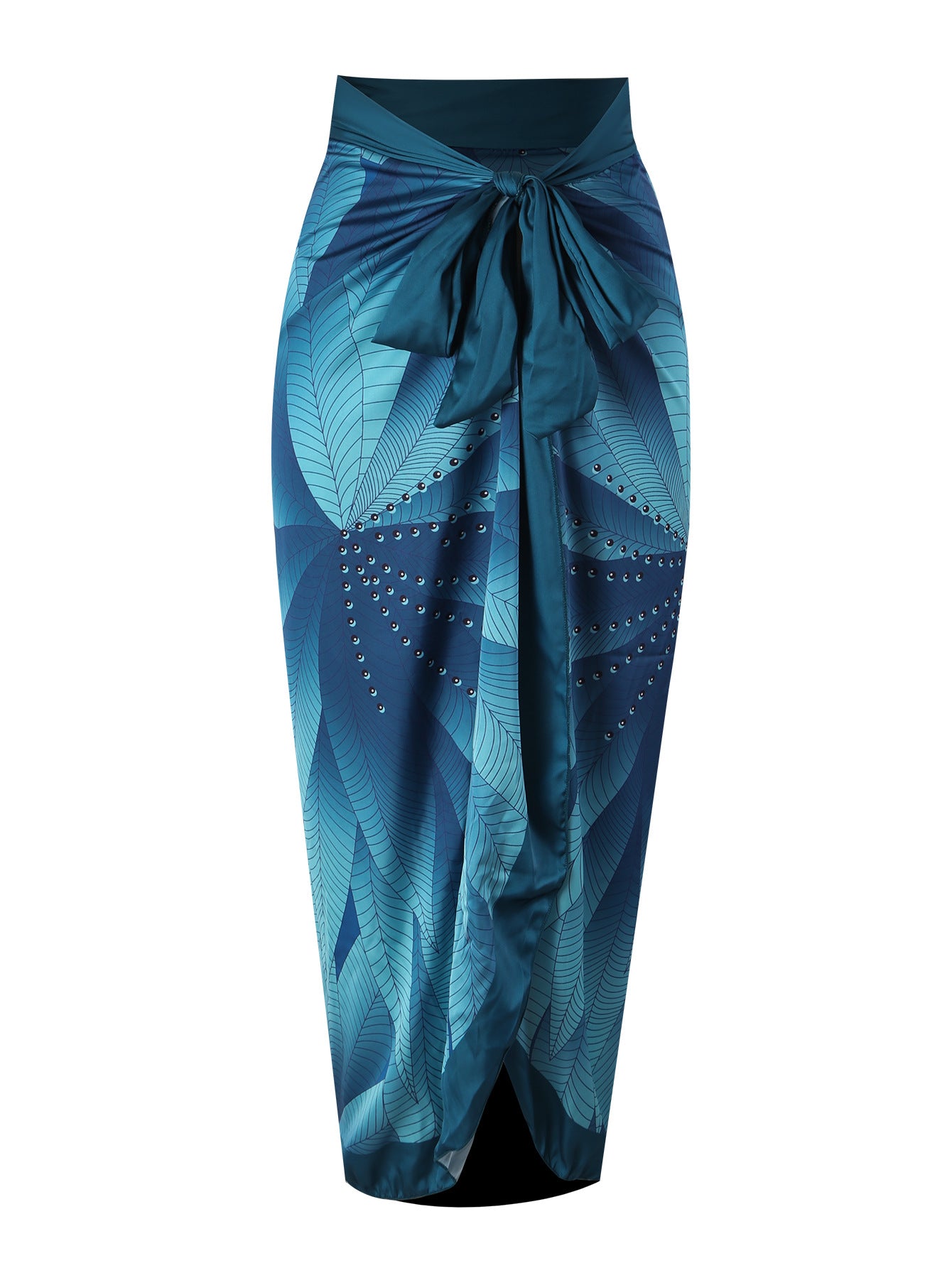 Ocean color French One Piece Two Piece Set Swimsuit