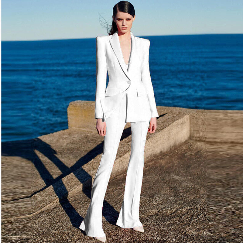 Bell Bottom Pants Suit Two Piece Suit