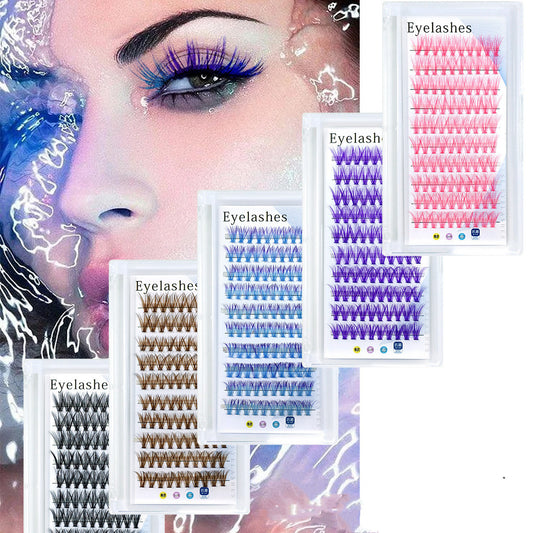Easy Applied Colorful Custers Lashes