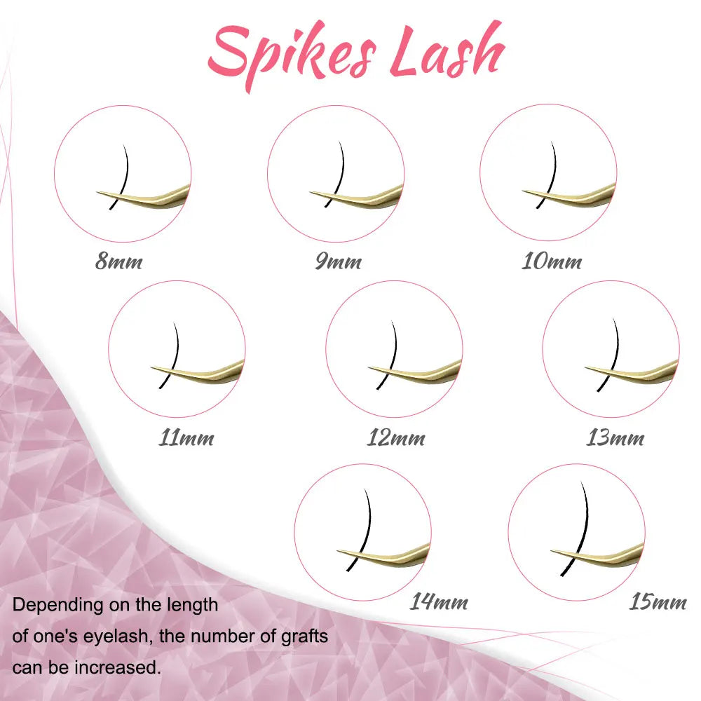 Wispy Lashes Extensions Fishtail Premade Fans