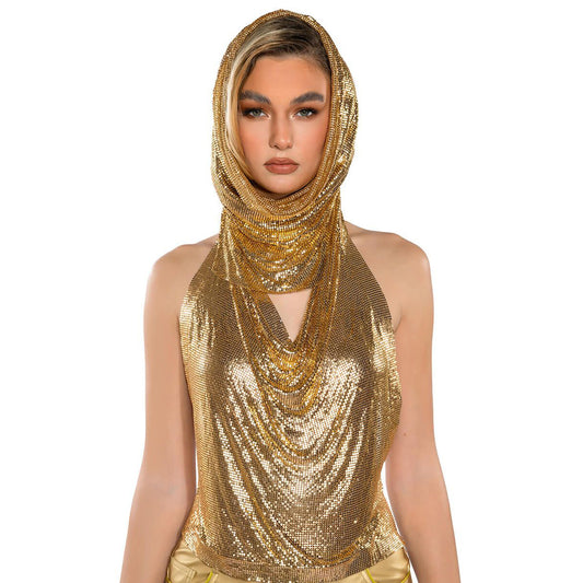 Sequin Sling Headscarf with Halter