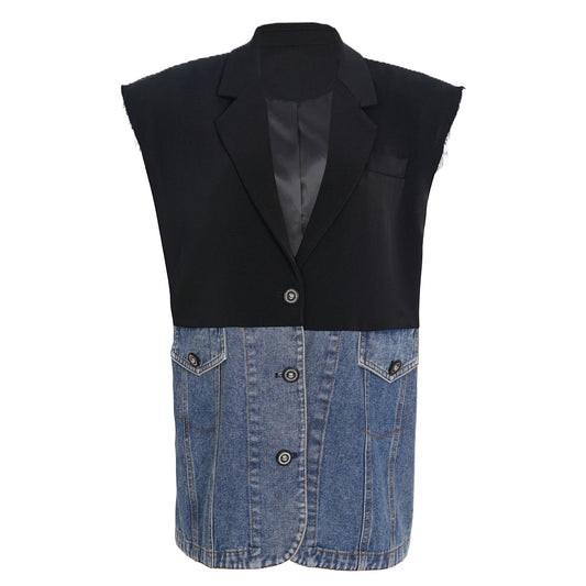 Denim Sleeveless Vest